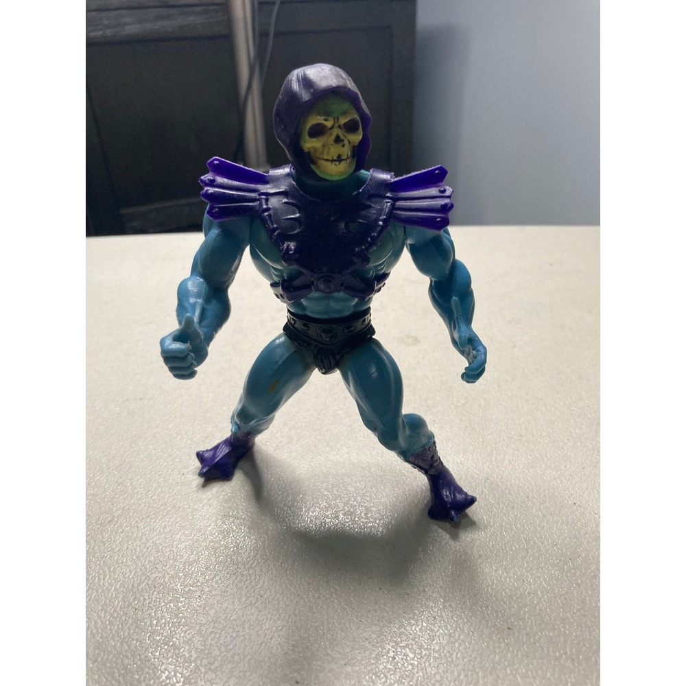 Vintage 1981 MOTU Skeletor Action Figure Mattel Taiwan Master Universe Soft Head